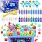Aqua Water Fairy Gel Kit, Handmade Magic Gel Elf Water Toy, Creative Squishy Maker Toy with 20 Magic Gel and 16 Shape Molds, Birthday Gifts Crafts&Art DIY Kit for Kids 4 5 6 7 8 Years Old